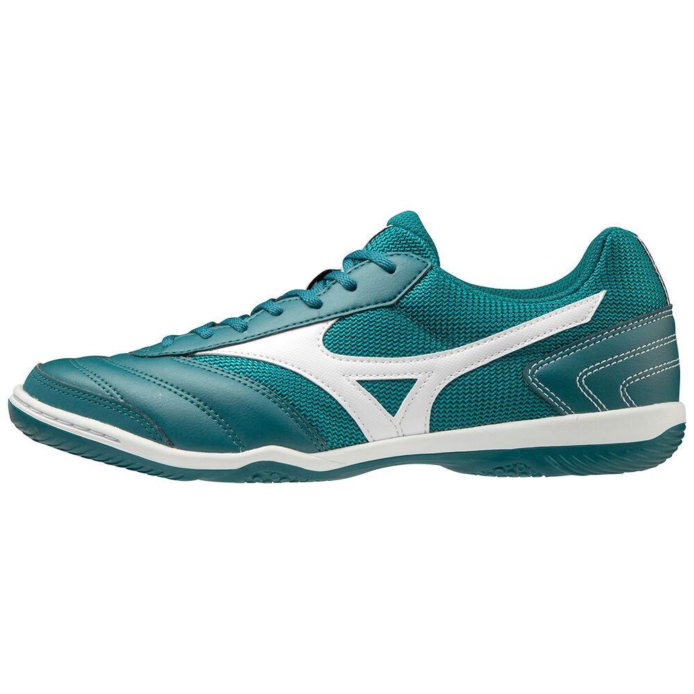 Zapatos De Futbol Mizuno MRL Sala Club IN Mujer Turquesa/Blancas España SCOH-43162